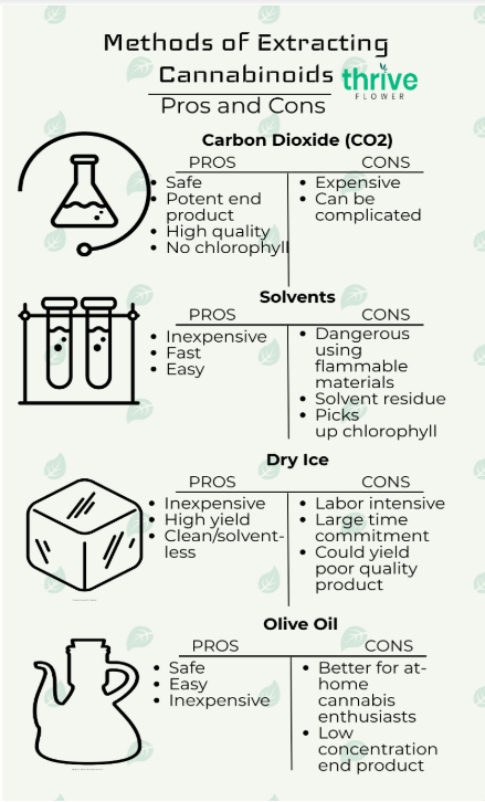 CBD extracting methods